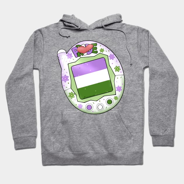 TamaPride - Genderqueer Hoodie by Qur0w